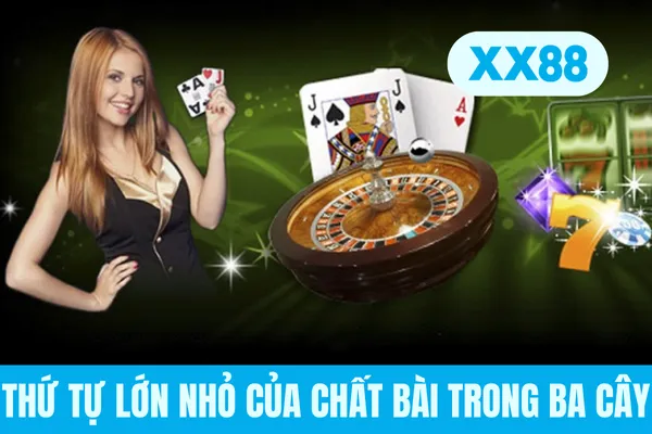 Thứ tự lớn nhỏ của chất bài trong ba cây Thứ tự lớn nhỏ của chất bài trong ba cây